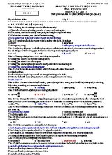 Đề ôn tập kiểm tra thi học kỳ II môn Vật lý Lớp 11 - Đề số 1 - Năm học 2018-2019 - Sở giáo dục và đào tạo Quảng Nam